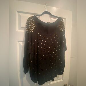 XL Grace Elements Lightweight w/ Studs Rocking’ Top Shirt